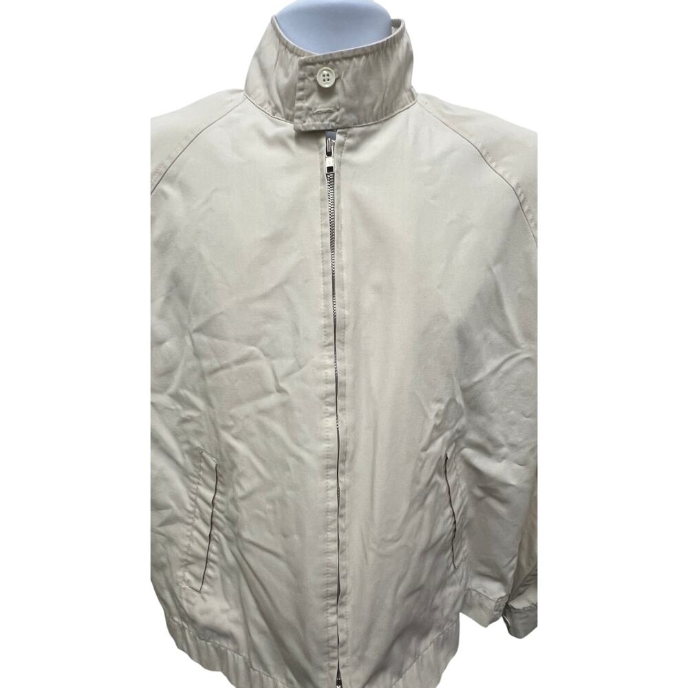 Vintage 80's Remington Tan Nylon Outdoor Windbreaker Jacket USA Men's M - Picture 2 of 4